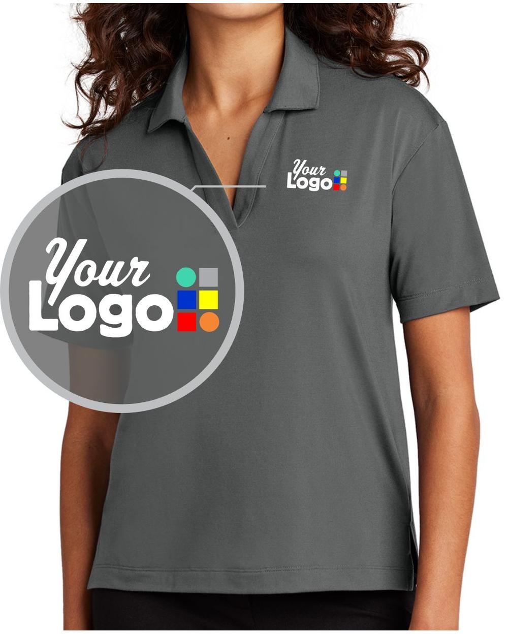 MERCER-METTLE S/S Stretch Custom Golf Shirt, color: Anchor Grey