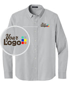 MERCER-METTLE L/S Modern Oxford Custom Shirt, color: Gusty Grey