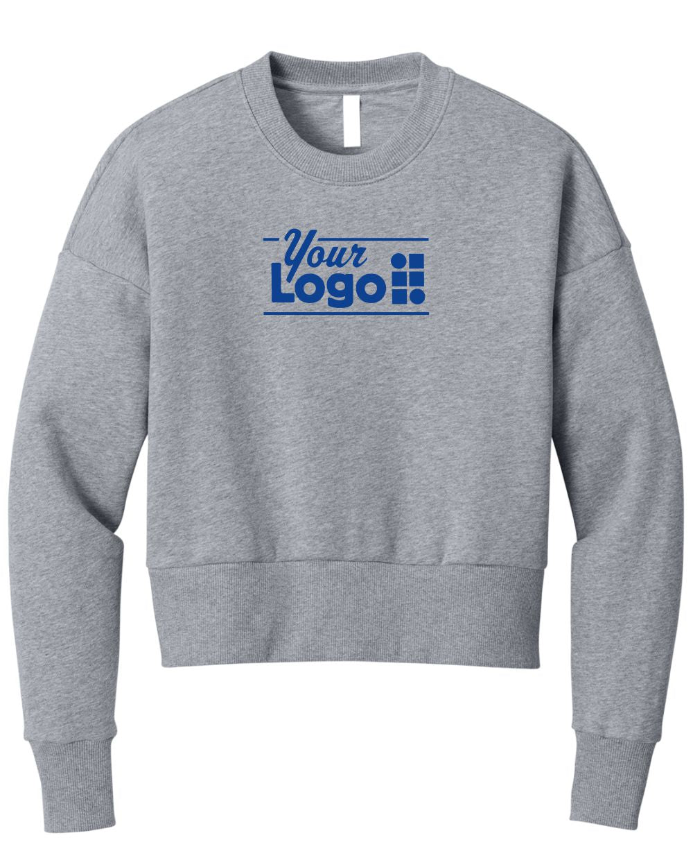 Next Level Apparel Heavyweight Crew Custom Sweatshirt, color: Heather Gray