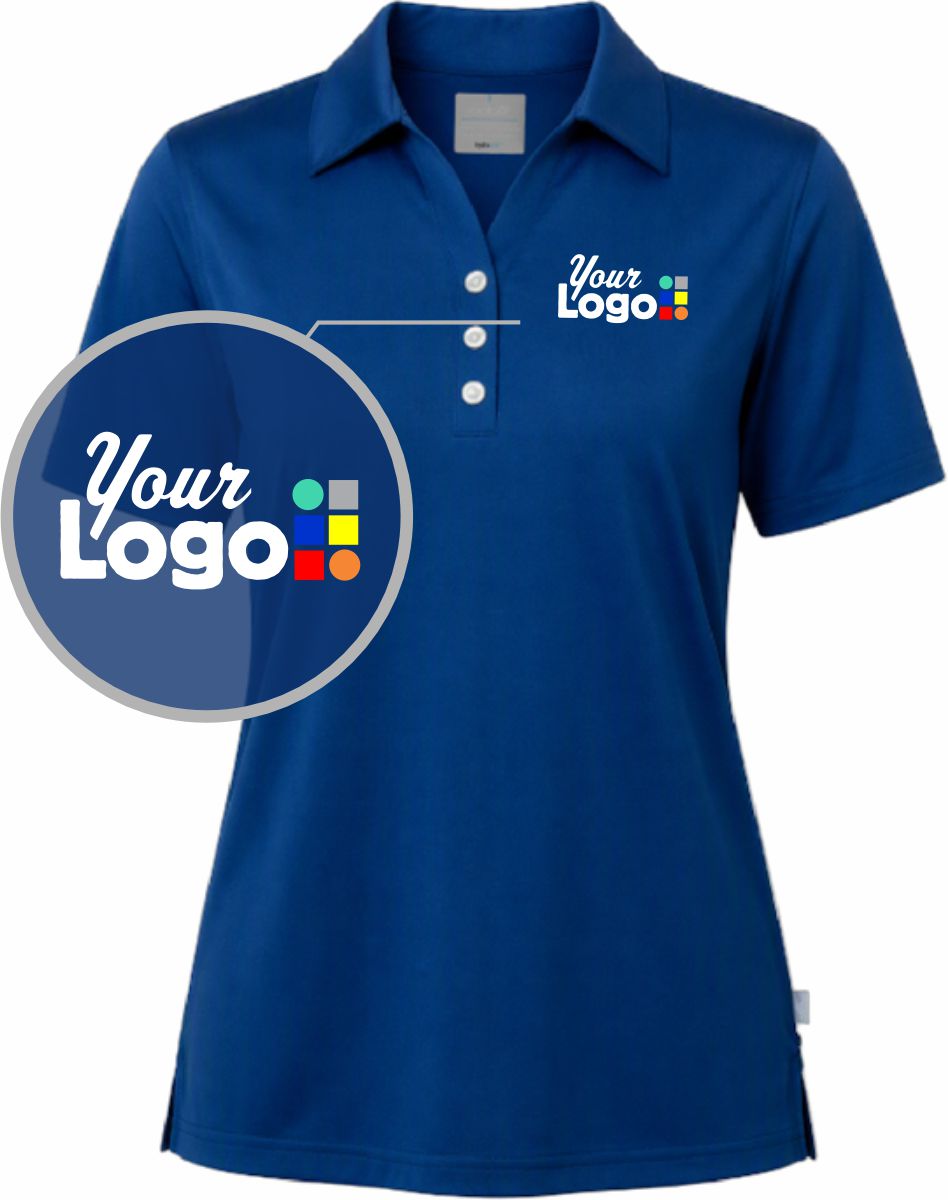 Oobe S/S Riley Solid Performance Custom Golf Shirt, color: Royal Blue