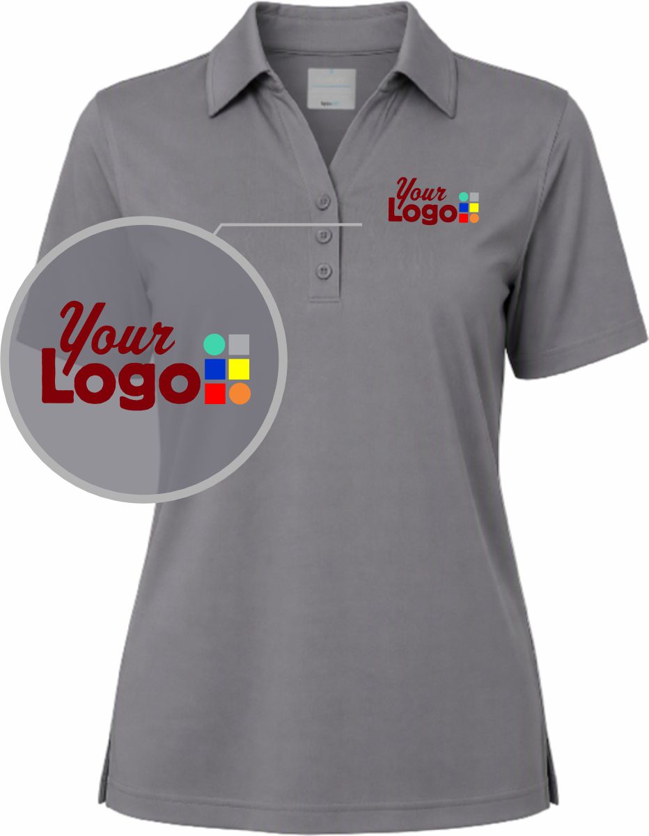 Oobe S/S Riley Solid Performance Custom Golf Shirt, color: Charcoal
