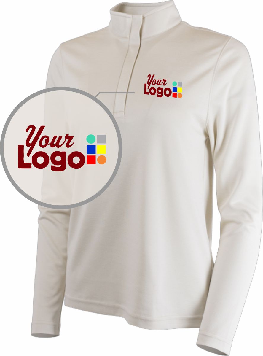 Oobe Slater Heathered 1/4-Zip Custom Pullover, color: Silver Birch
