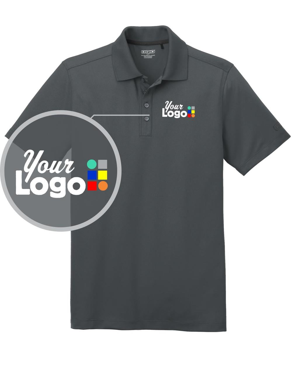 Ogio S/S Limit Custom Golf Shirt, color: Diesel Grey