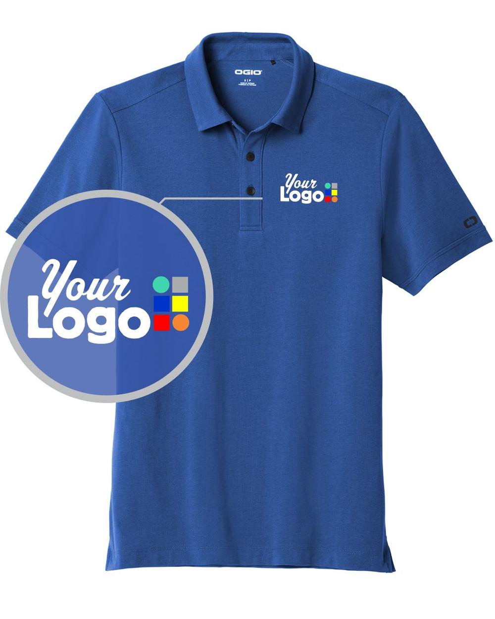 Ogio S/S Limit Custom Golf Shirt, color: Force Blue