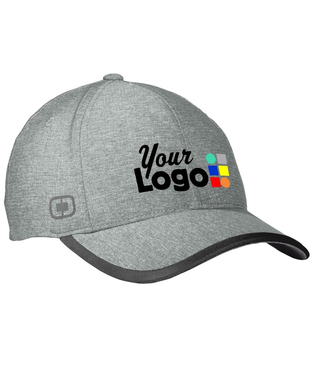 Ogio Flux Custom Cap, color: Heather Gear Grey