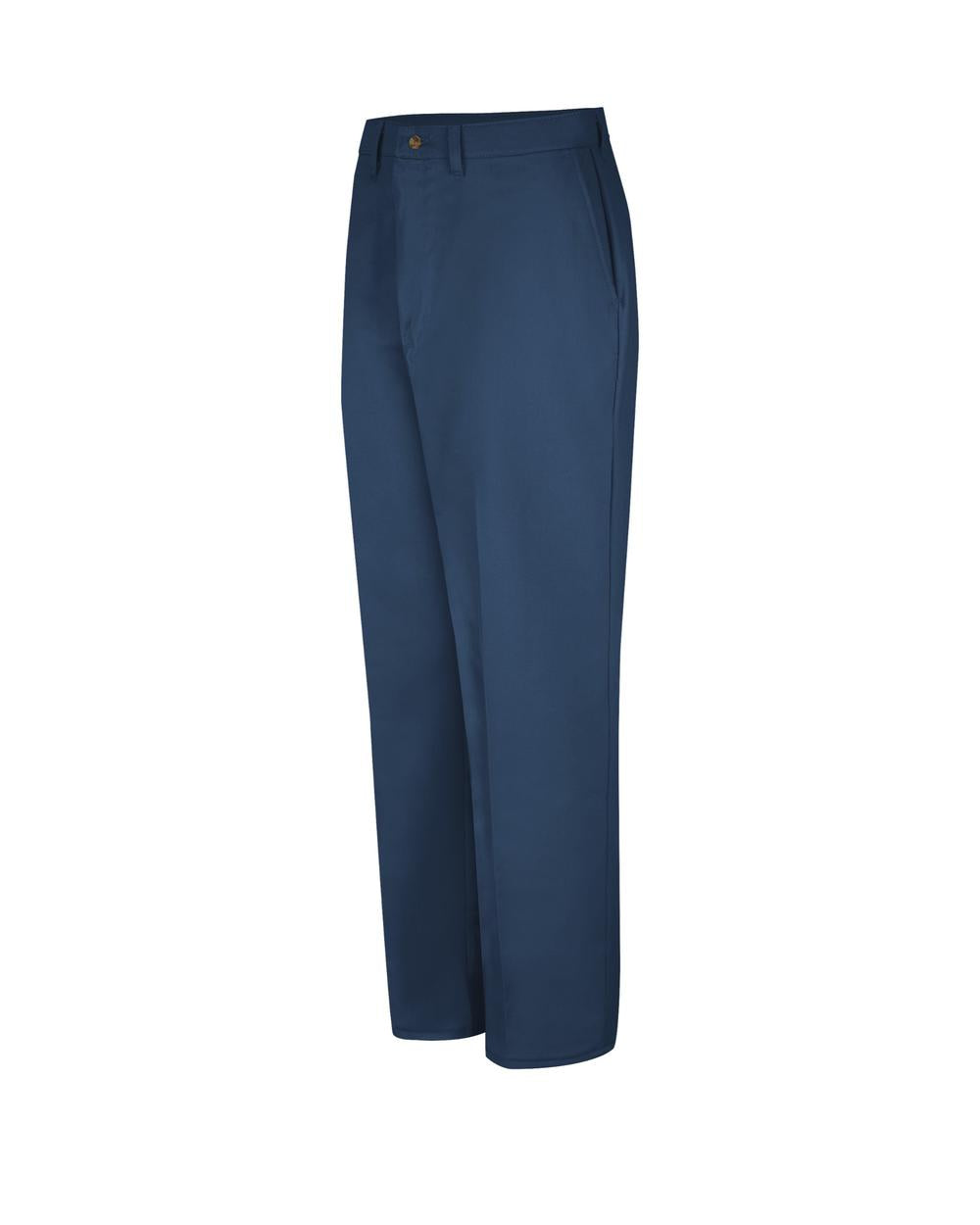 RedKap Plain-Front Cotton Work Pant, color: Navy