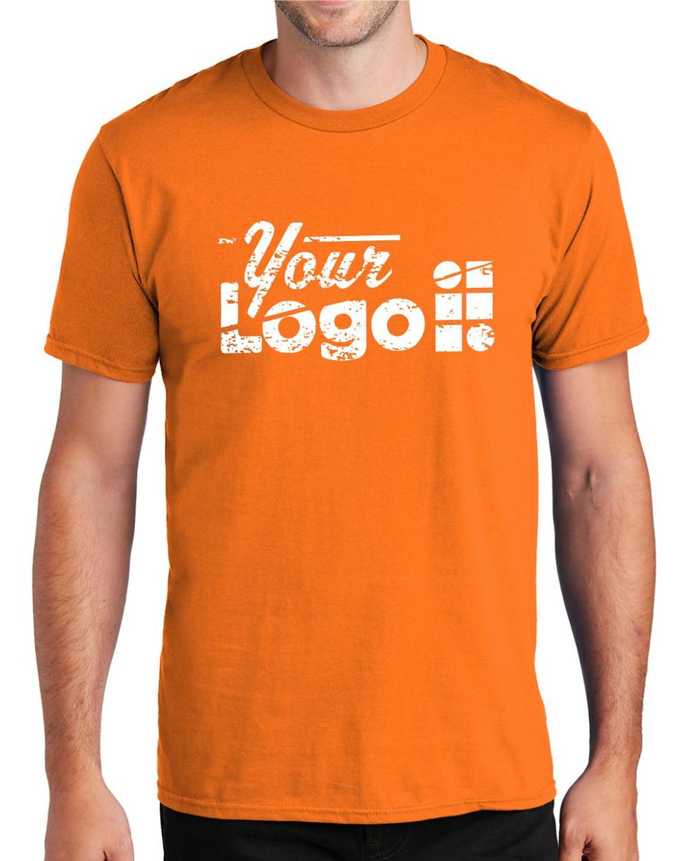 Port & Company S/S Fan Favorite Custom T-Shirt, color: Tennessee Orange