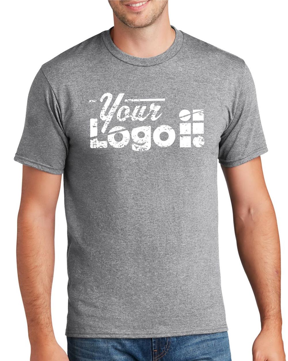 Port & Company S/S Fan Favorite Custom T-Shirt, color: Athletic Heather