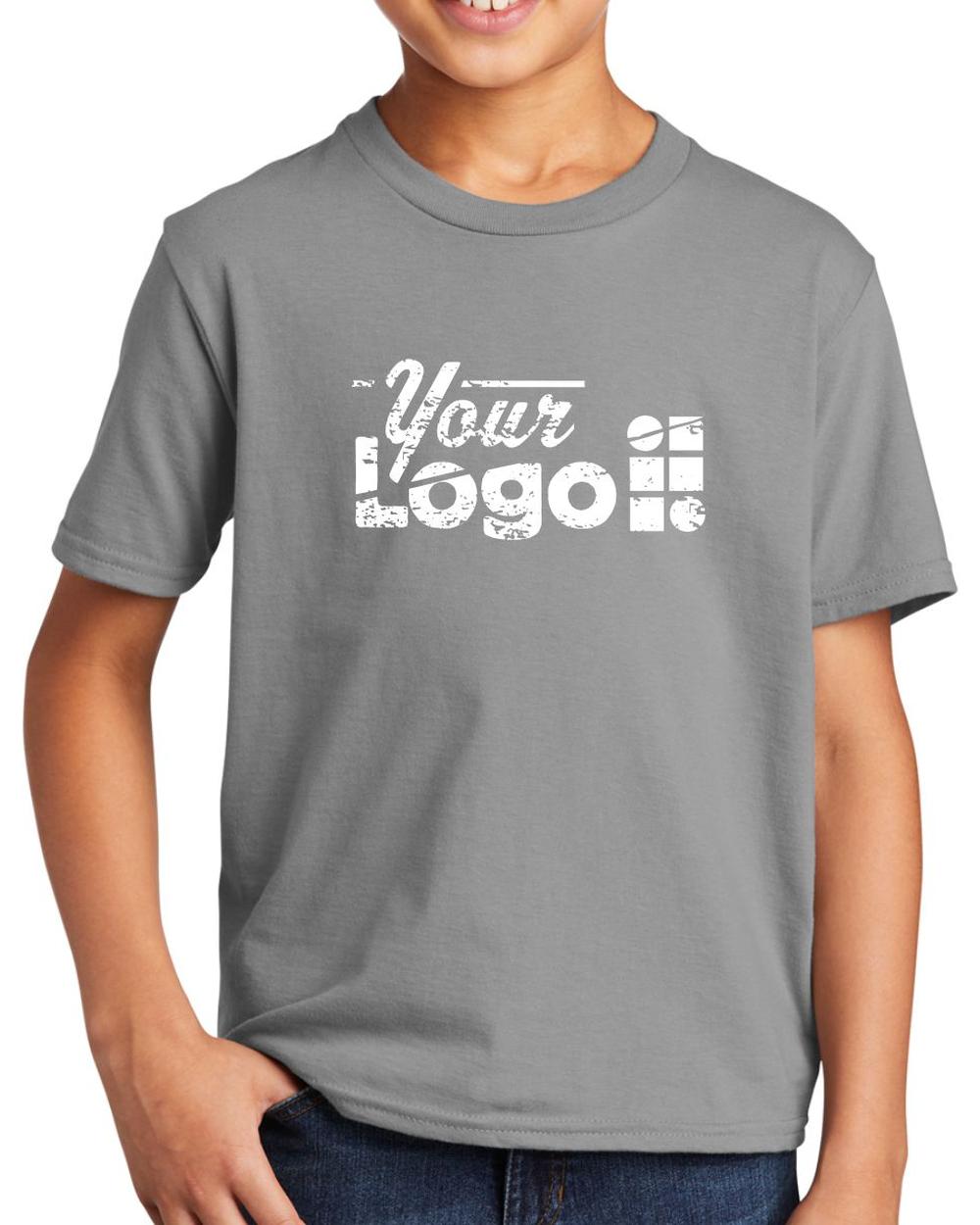 Port & Company S/S Fan Favorite Custom T-Shirt, color: Medium Grey