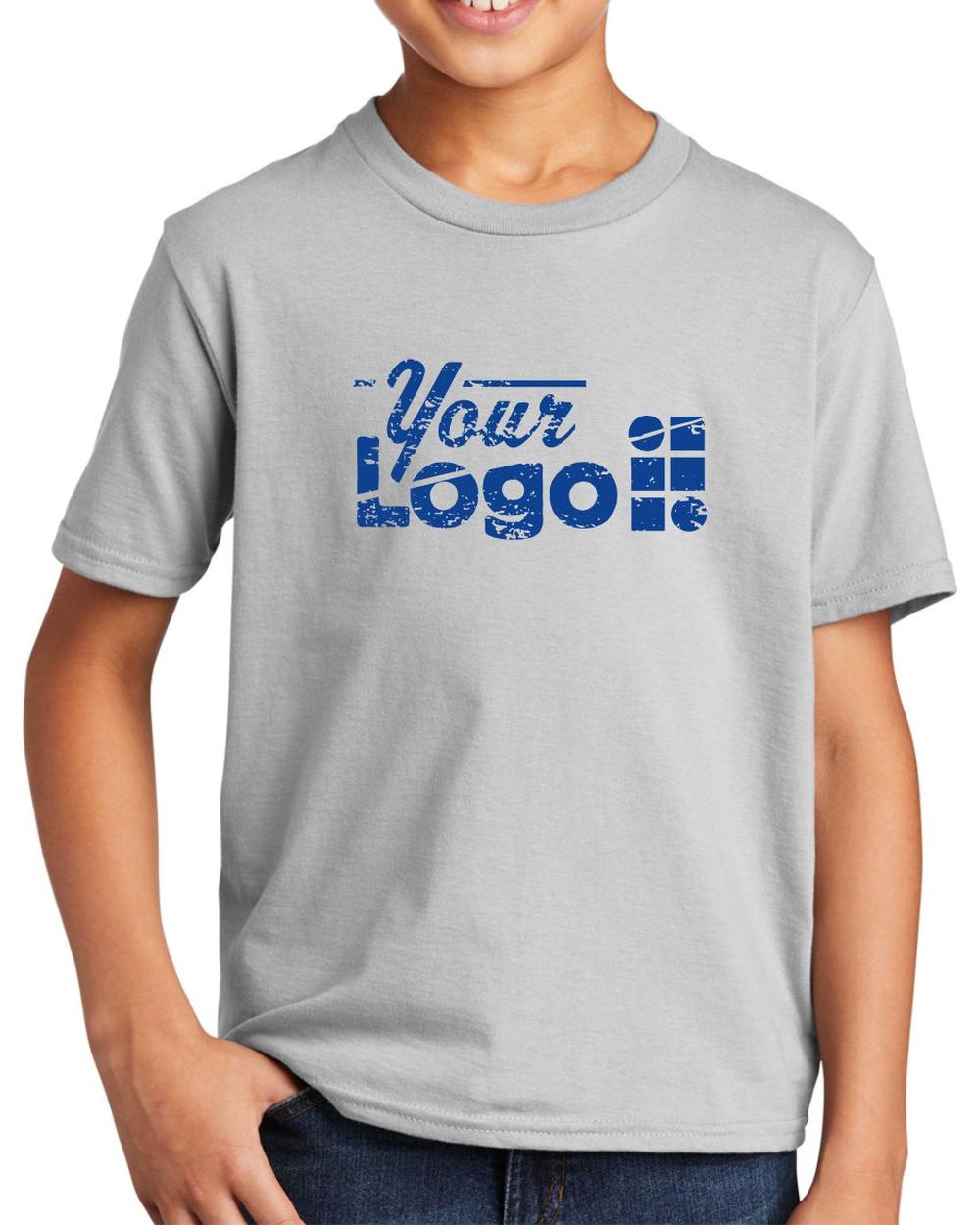 Port & Company S/S Fan Favorite Custom T-Shirt, color: Silver