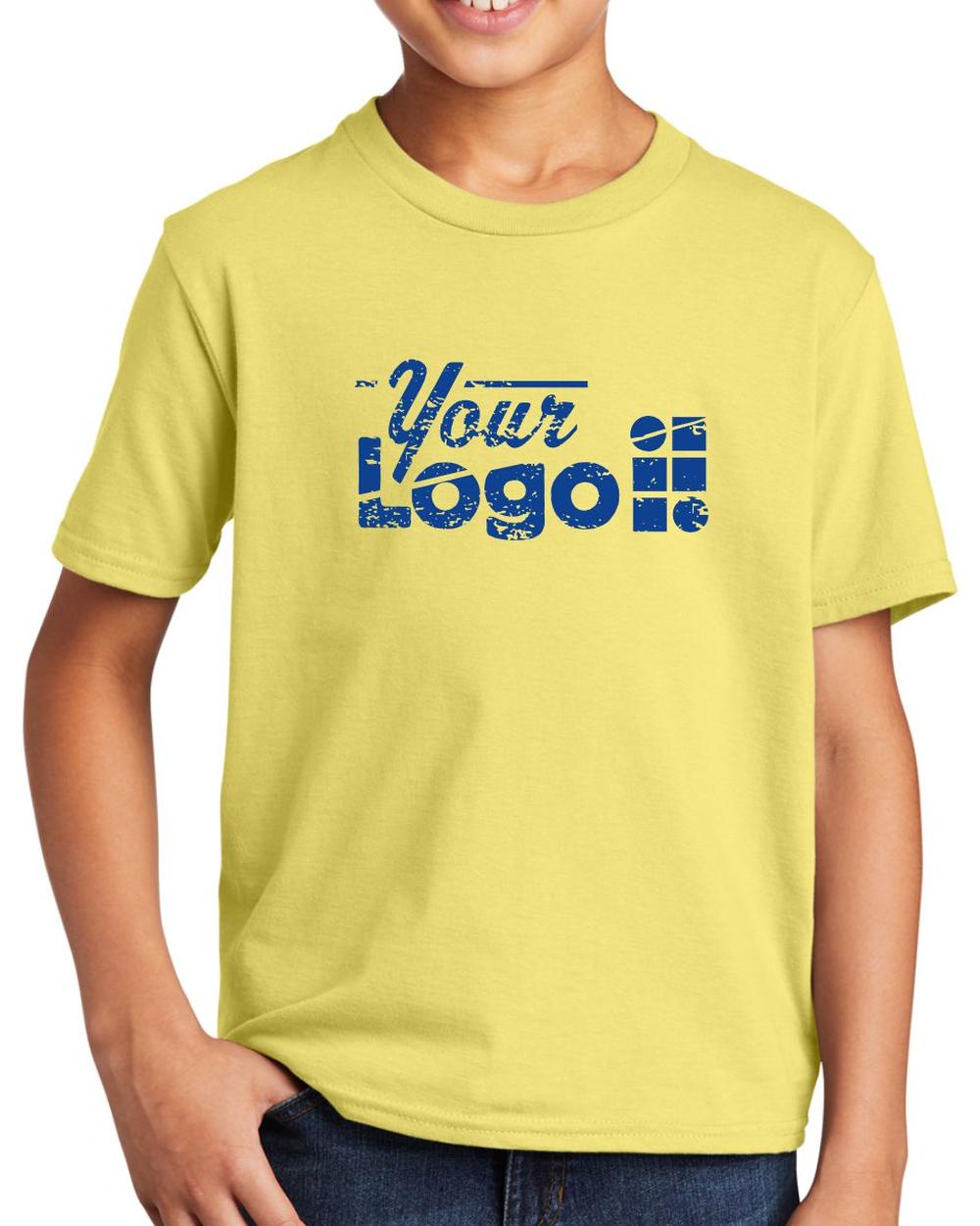 Port & Company S/S Fan Favorite Custom T-Shirt, color: Yellow