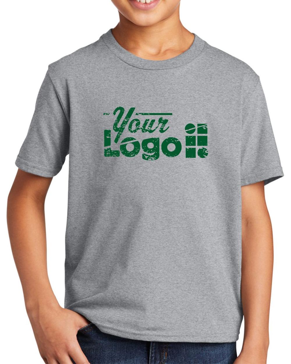 Port & Company Youth S/S Fan Favorite Custom T-Shirt, color: Athletic Heather