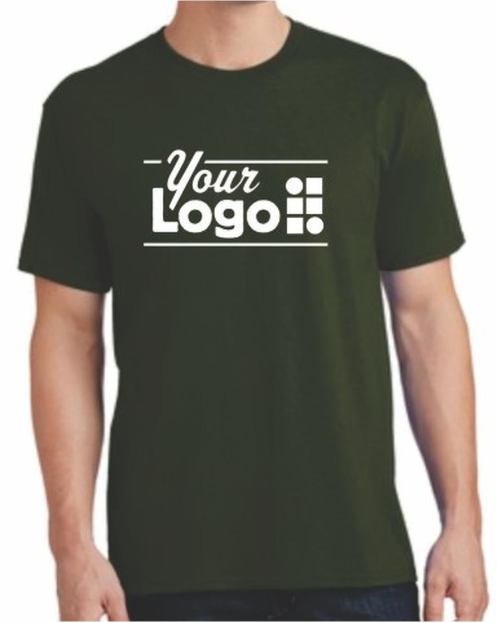 Port & Company S/S Core Cotton Custom T-Shirt, color: Olive