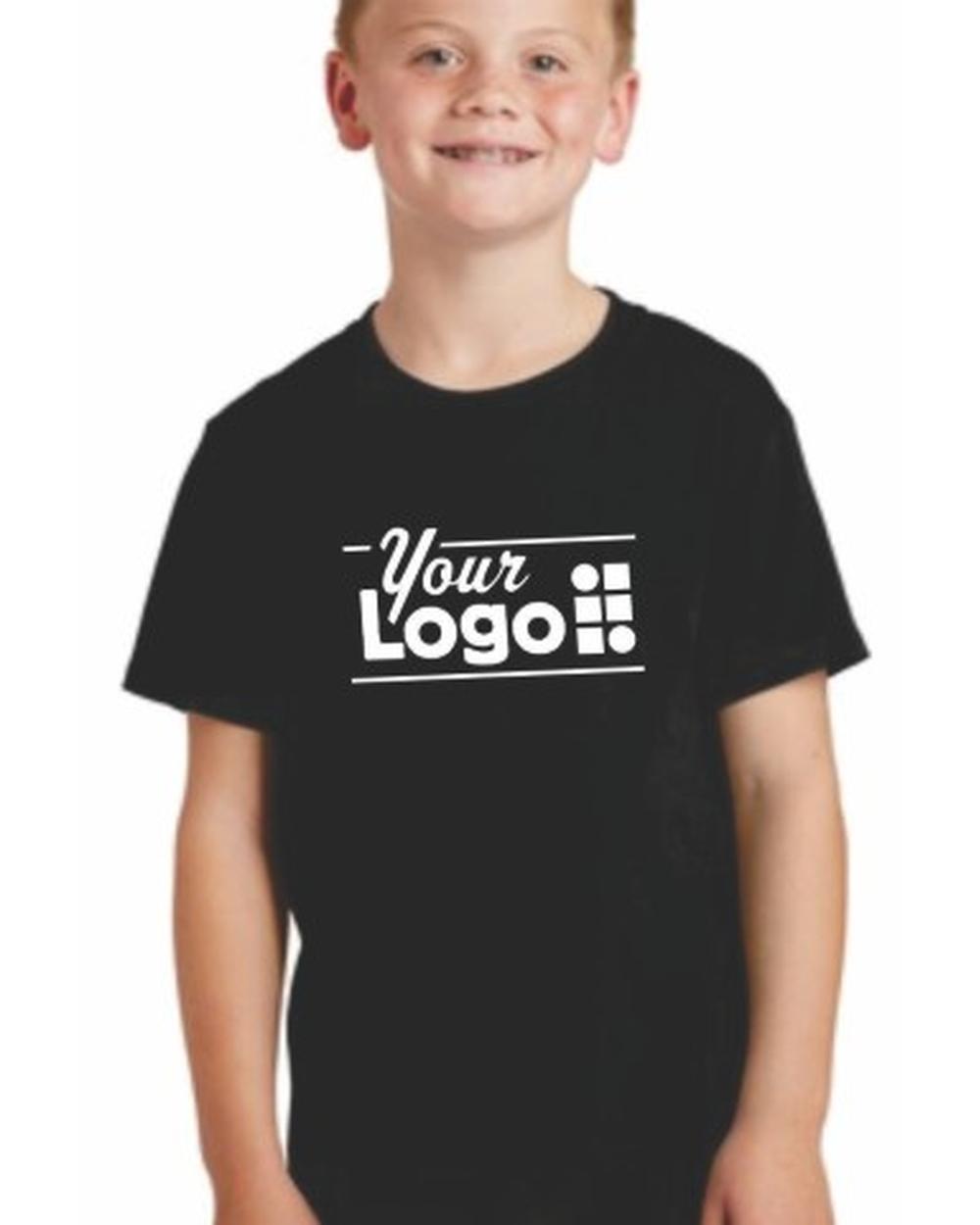 Port & Company S/S Core Cotton Custom T-Shirt, color: Jet Black