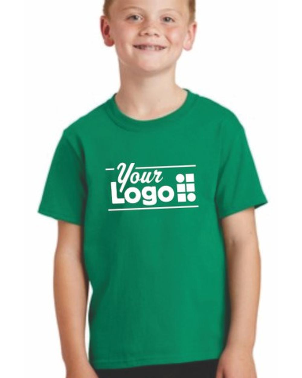 Port & Company S/S Core Cotton Custom T-Shirt, color: Kelly