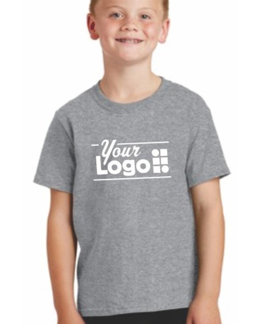 Port & Company S/S Core Cotton Custom T-Shirt, color: Athletic Heather