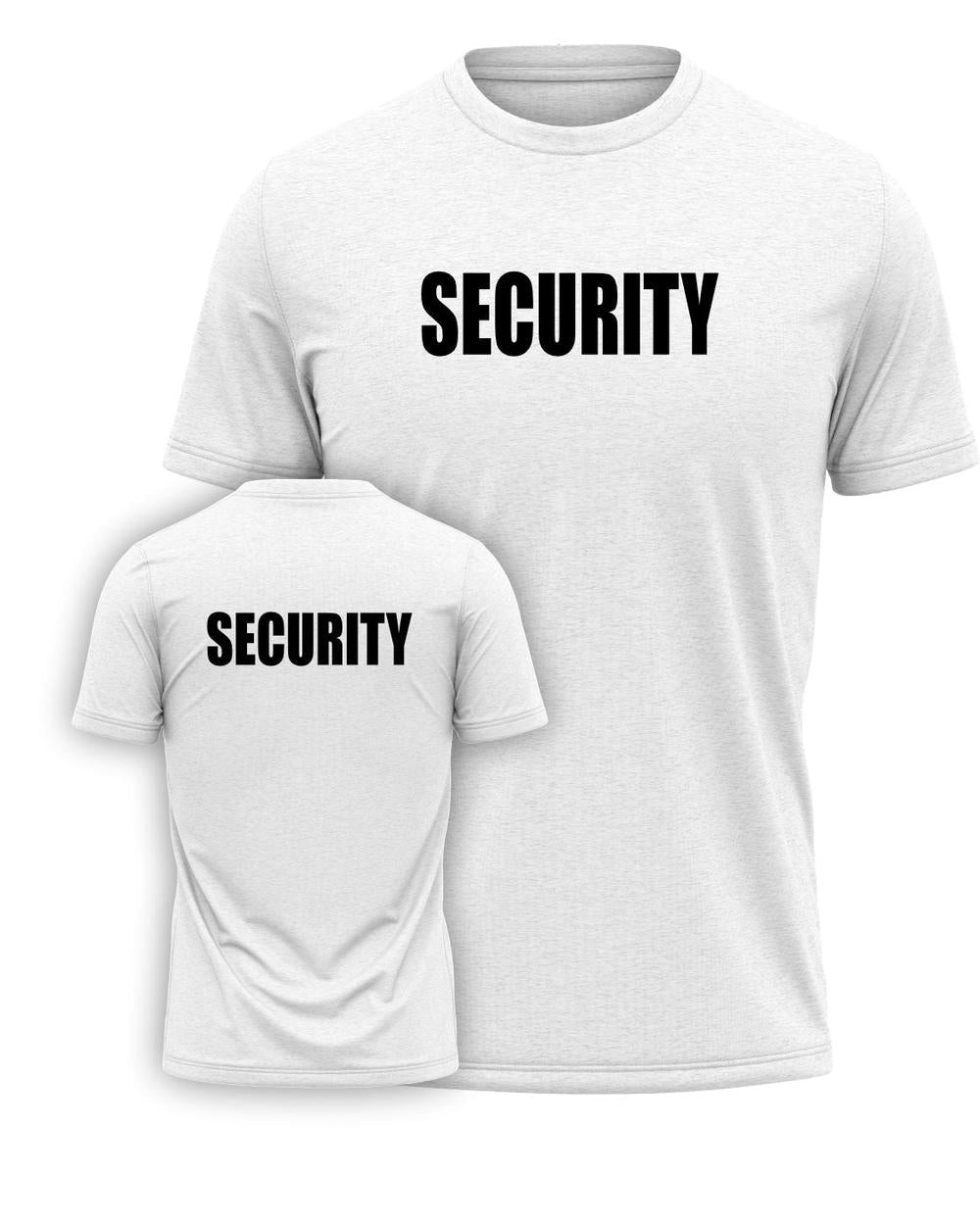 Port & Company S/S Security Titled T-Shirt, color: White/Black