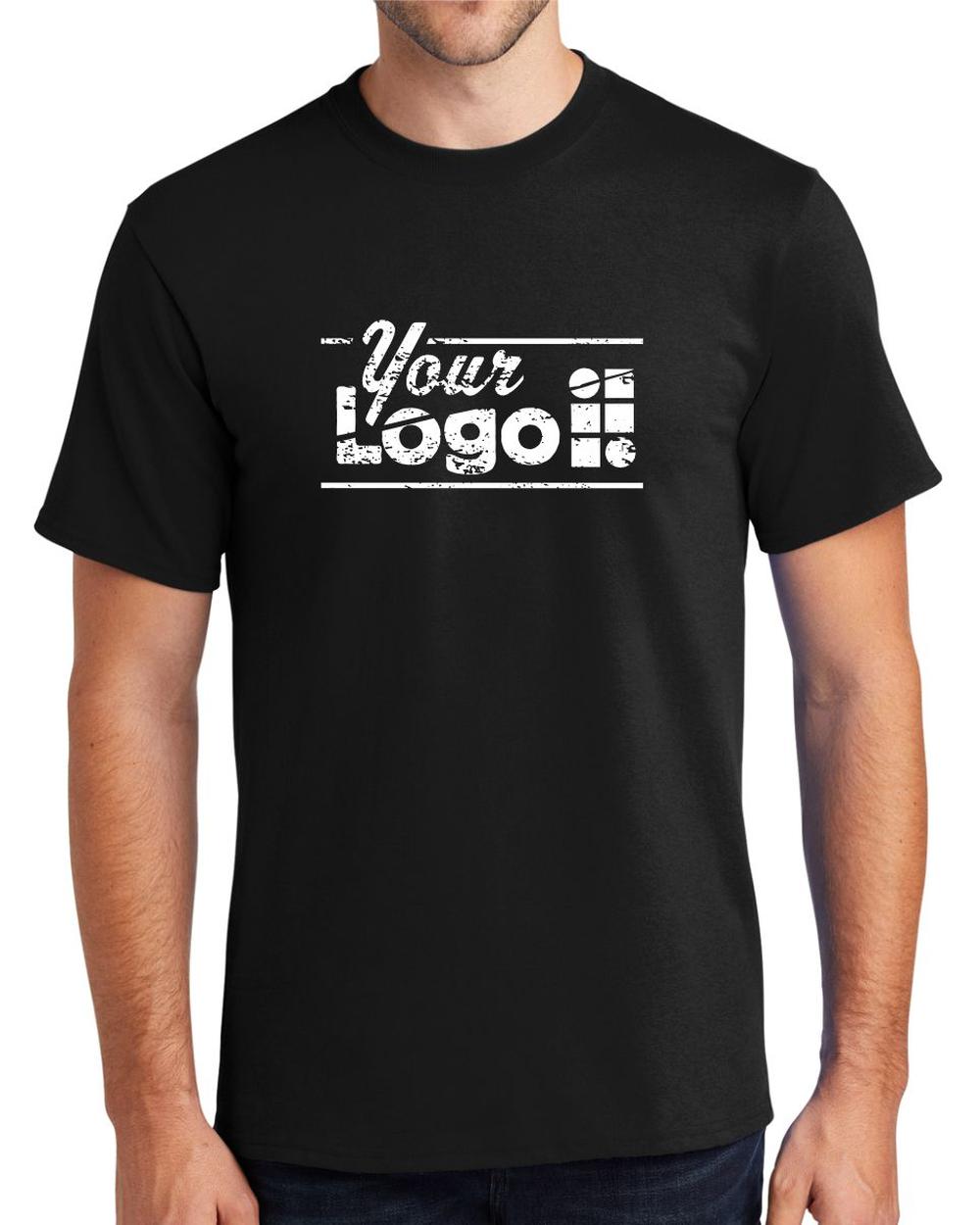 Port & Company S/S Essential Custom T-Shirt, color: Jet Black