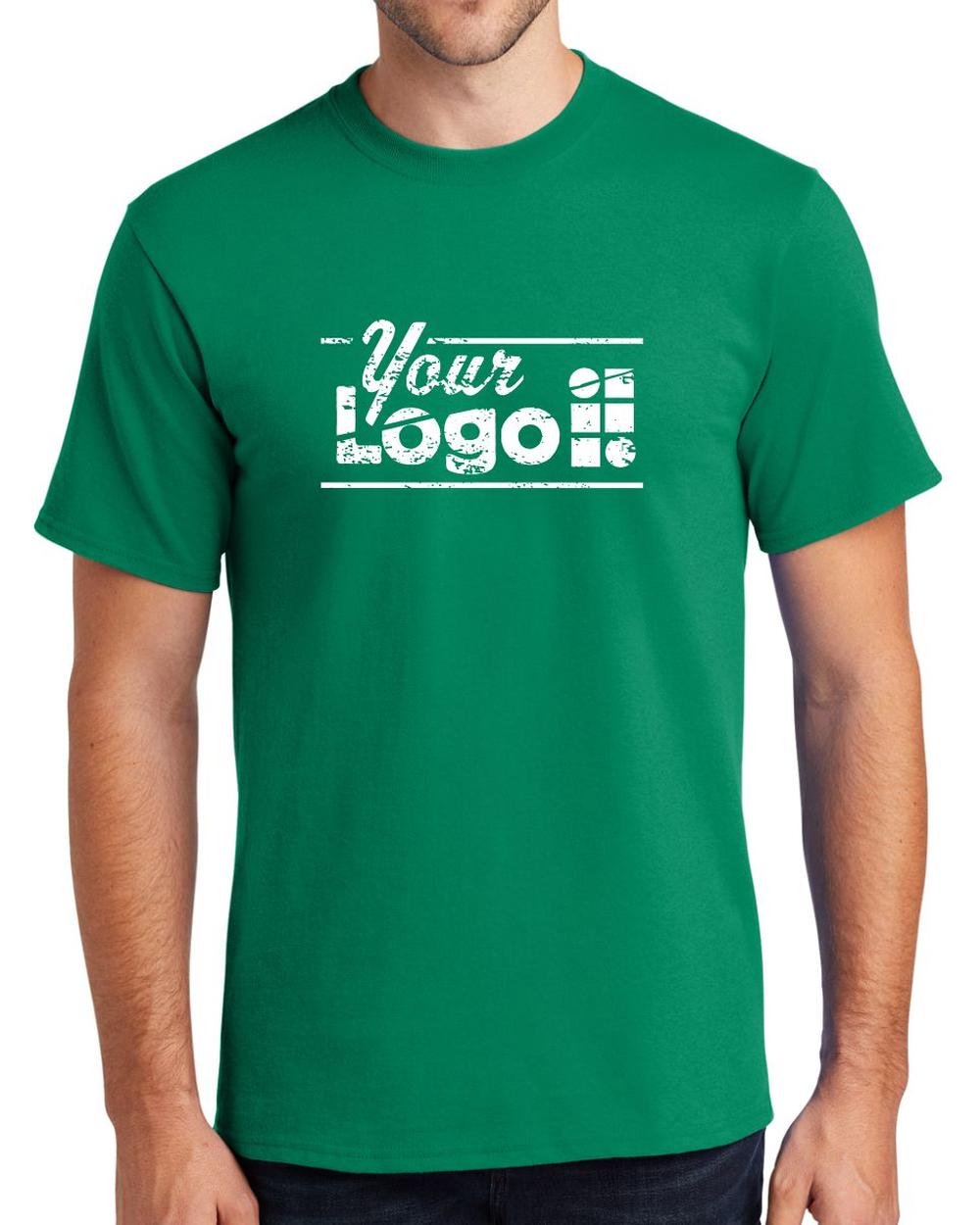 Port & Company S/S Essential Custom T-Shirt, color: Kelly