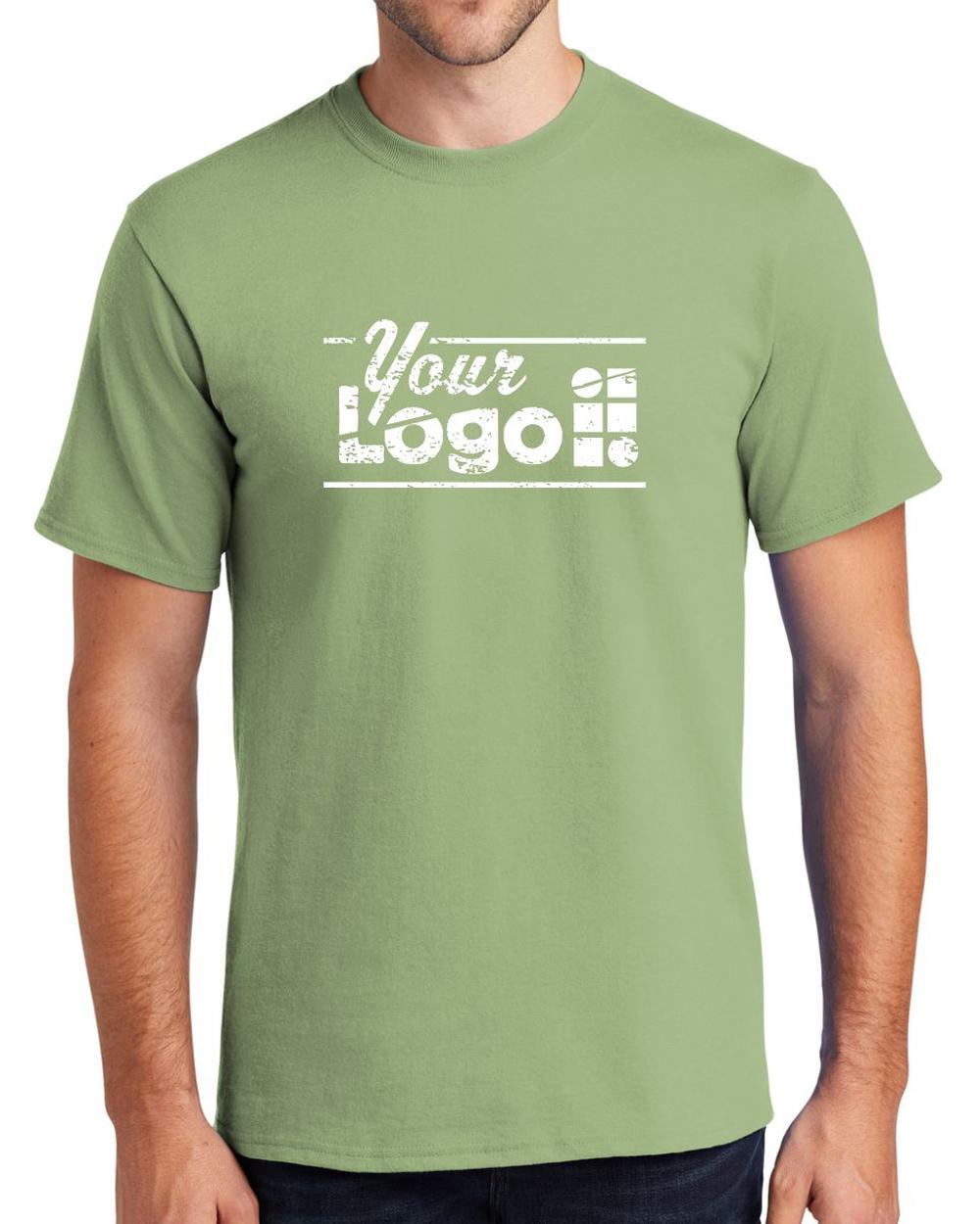 Port & Company S/S Essential Custom T-Shirt, color: Pistachio