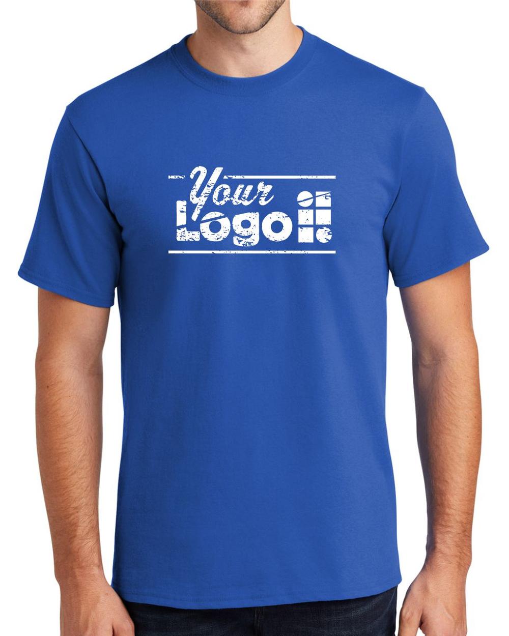 Port & Company S/S Essential Custom T-Shirt, color: Royal