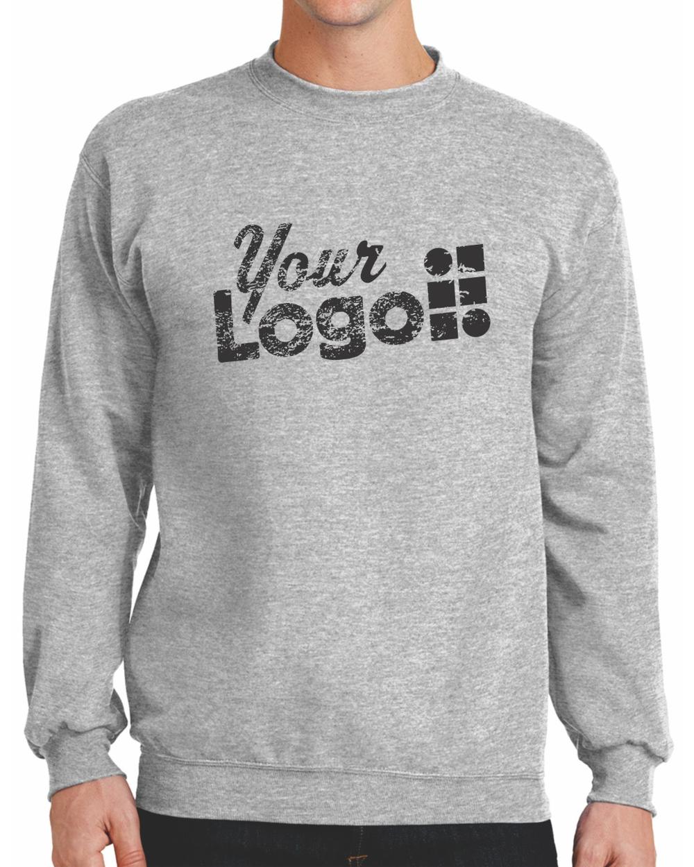 Port & Company Classic Custom Sweatshirt, color: Ash