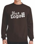 Port & Company Classic Custom Sweatshirt, color: Dark Chocolate Brown