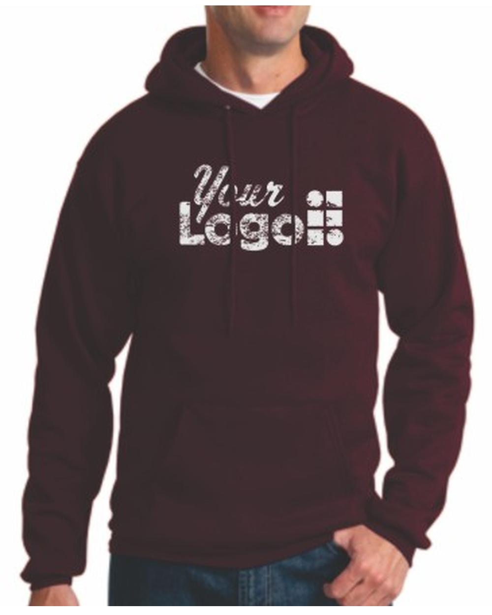 Port & Company Ultimate Custom Hoodie, color: Maroon