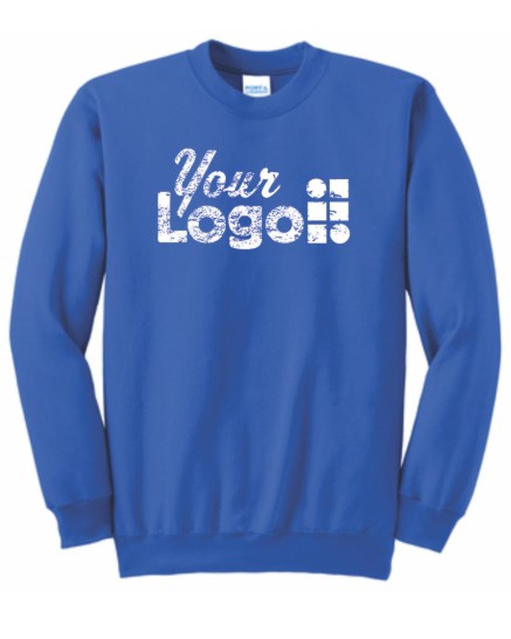 Port & Company Ultimate Crewneck Custom Sweatshirt, color: Royal
