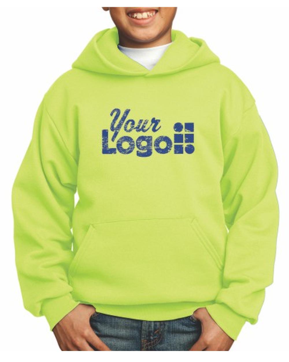 Port & Company Ultimate Custom Hoodie, color: Neon Yellow