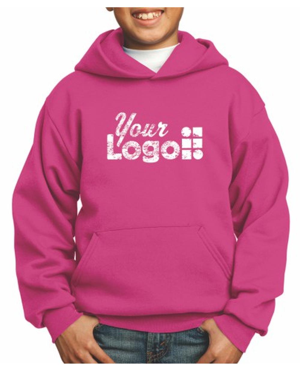 Port & Company Ultimate Custom Hoodie, color: Sangria