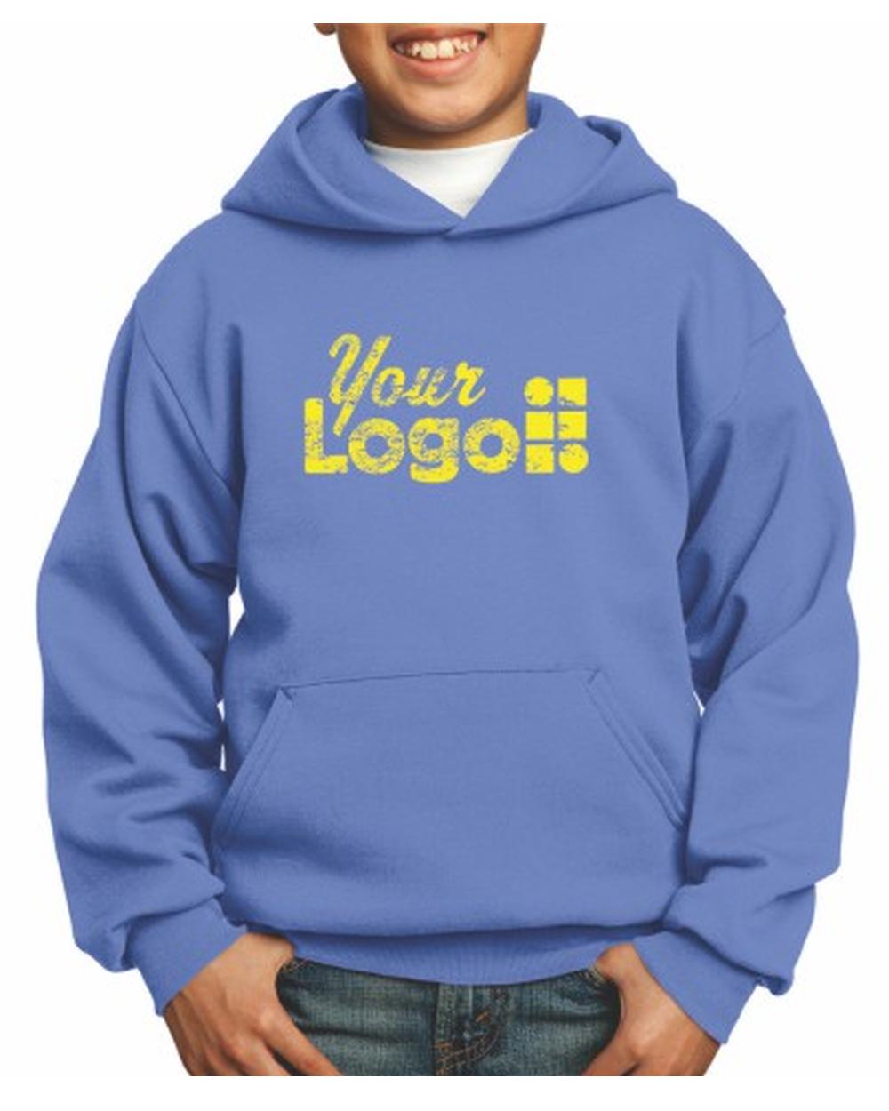 Port & Company Ultimate Custom Hoodie, color: Carolina Blue