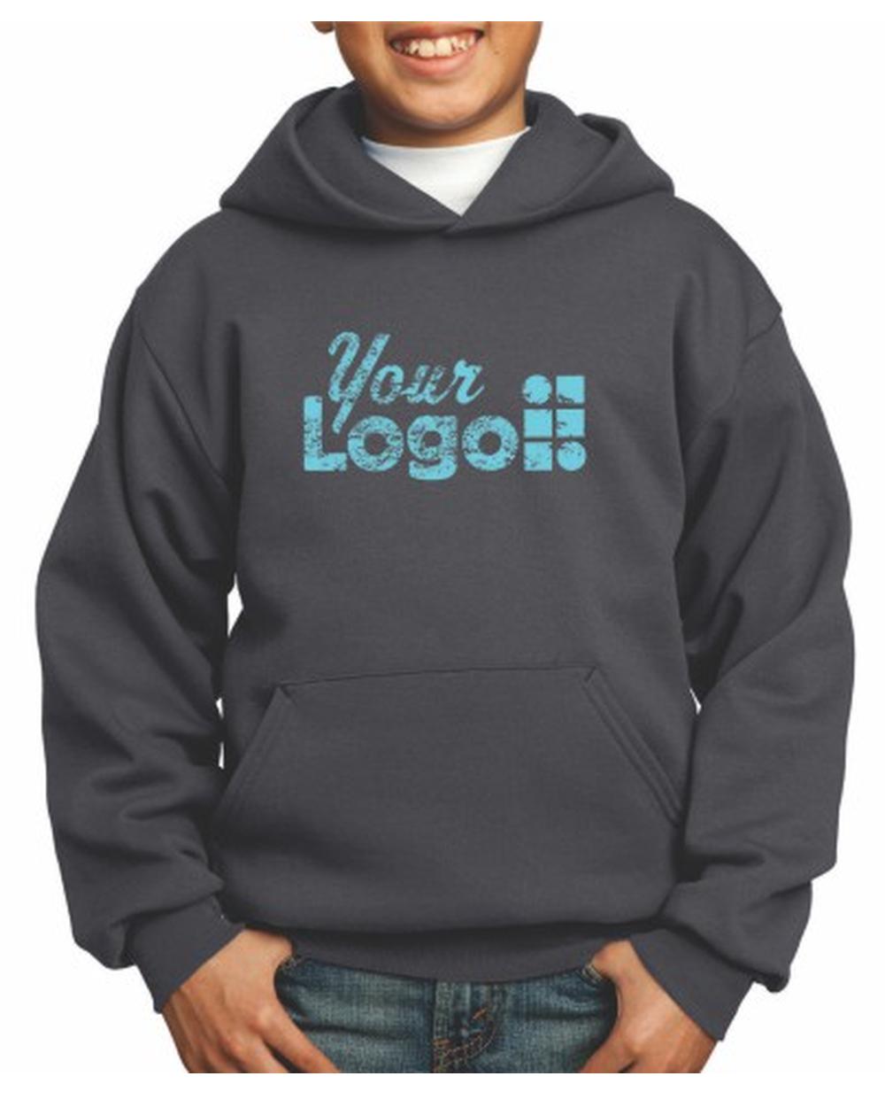 Port & Company Ultimate Custom Hoodie, color: Charcoal