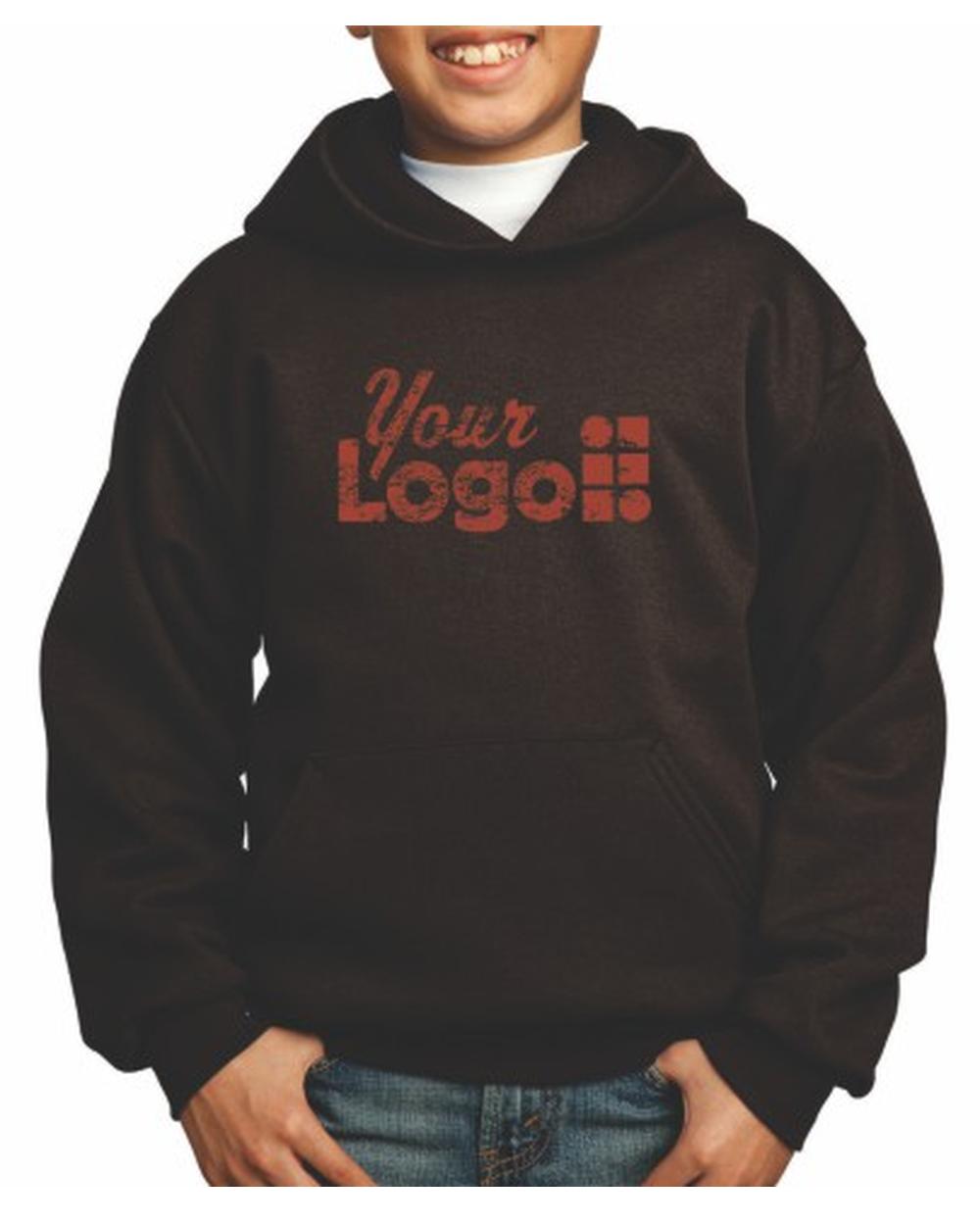 Port & Company Ultimate Custom Hoodie, color: Dark Chocolate Brown