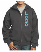 Port & Company Ultimate Full-Zip Custom Hoodie, color: Charcoal