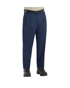 RedKap Pleated-Front Twill Work Pant, color: Navy