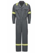 Bulwark IQ Series Nomex Lightweight Mobility Hi-Vis Flame Resistant Coverall, color: Dark Grey