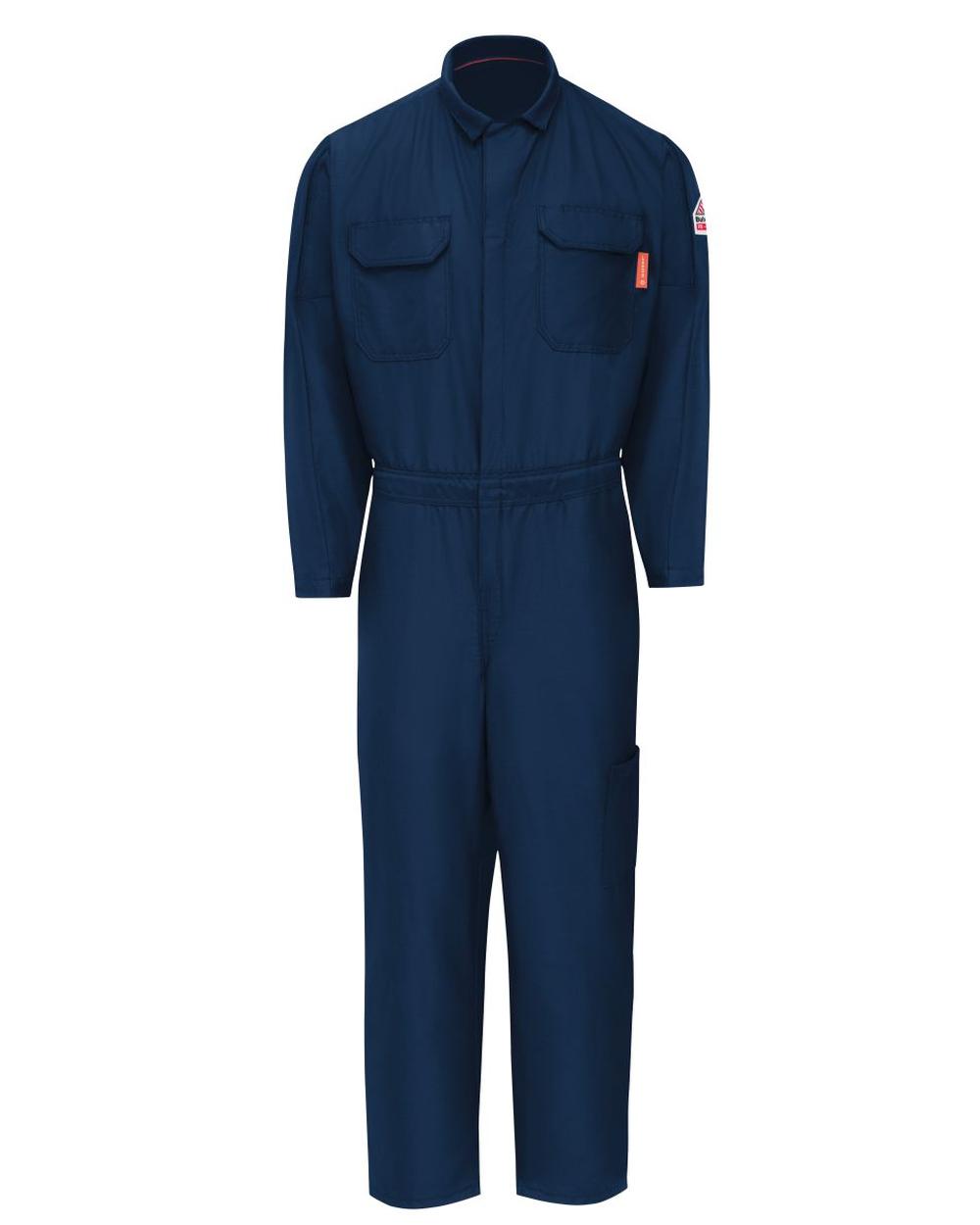 Bulwark IQ Series Nomex Medweight Mobility Flame Resistant Coverall, color: Navy