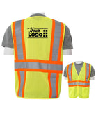 ERB Class-2 Mesh Hi-Visibility Custom Vest, color: Lime