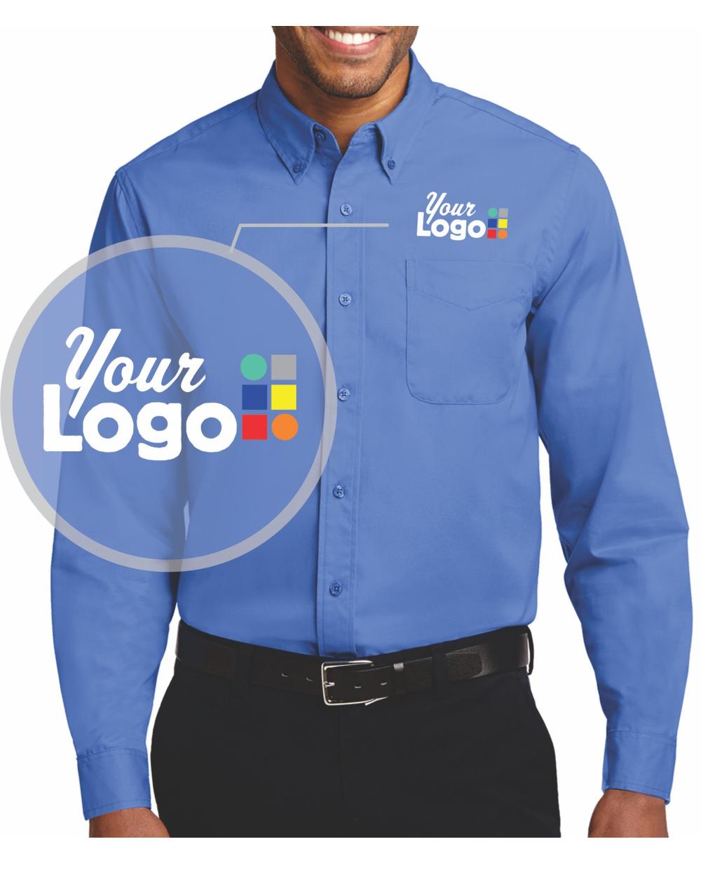 Port Authority L/S Easy Care Custom Shirt, color: Ultramarine Blue
