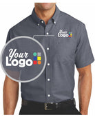 Port Authority S/S Superpro Oxford Custom Shirt, color: Black