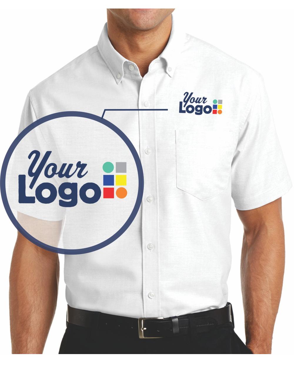 Port Authority S/S Superpro Oxford Custom Shirt, color: White