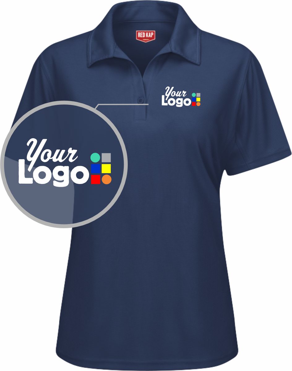 RedKap S/S Flex Series Pro Custom Golf Shirt, color: Navy