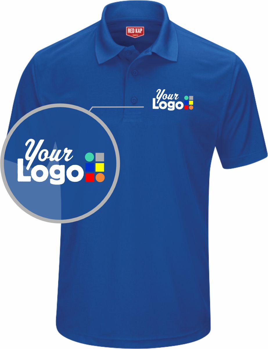 RedKap S/S Performance Knit Core Custom Golf Shirt, color: Royal Blue