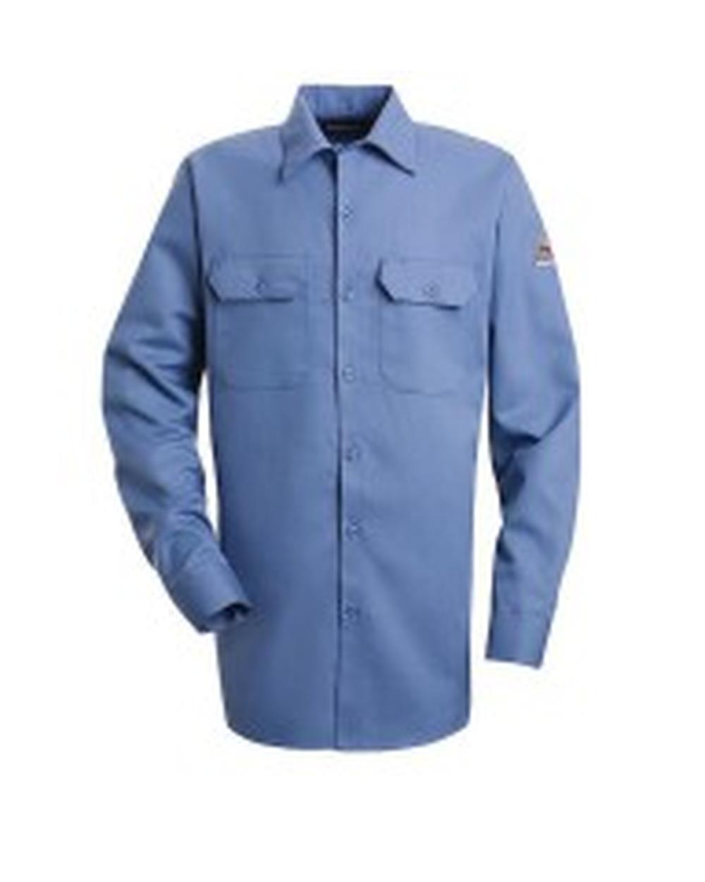 Bulwark L/S Excel ComfortTouch Flame Resistant Shirt, color: Light Blue