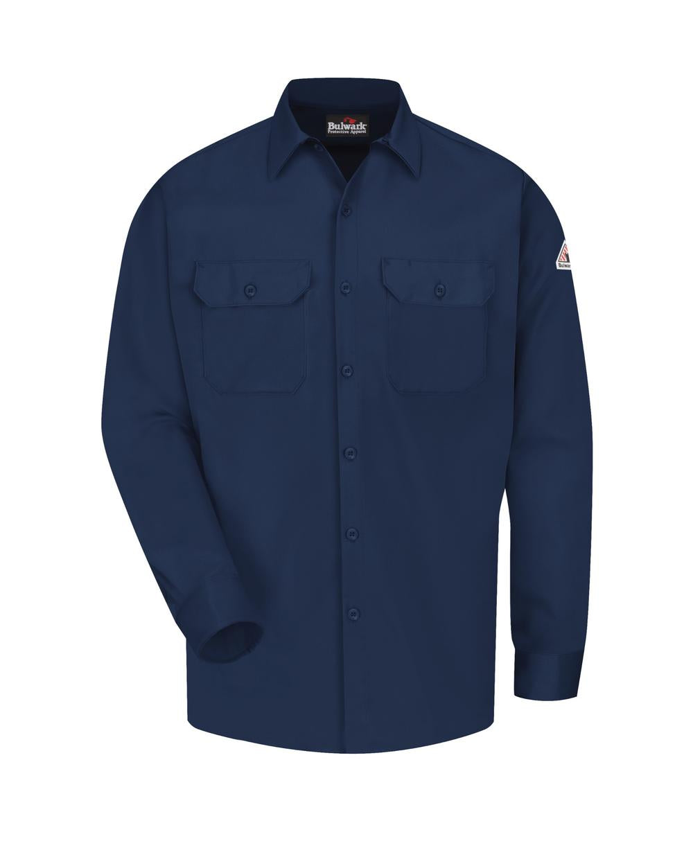 Bulwark L/S Excel ComfortTouch Flame Resistant Shirt, color: Navy