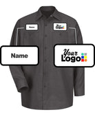 RedKap L/S Solid Custom Work Shirt, color: Charcoal