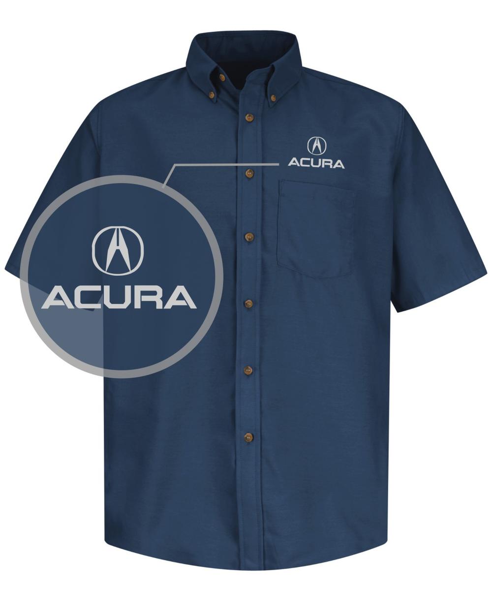 RedKap S/S Acura Staff Automotive Shirt, color: Navy
