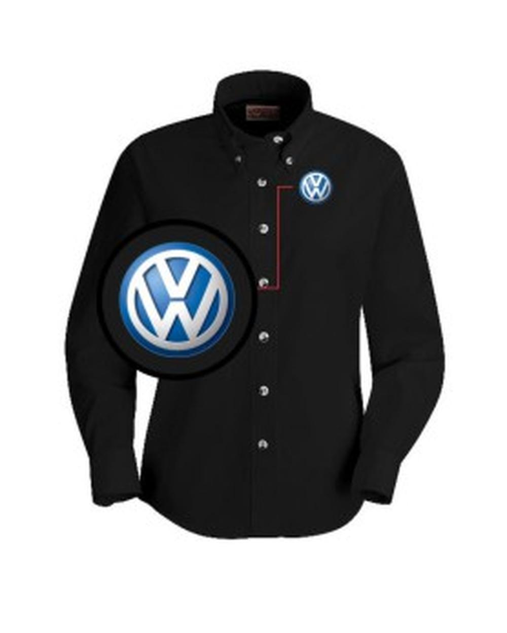 RedKap Women's L/S Service Advisor Automotive Shirt, color: Black