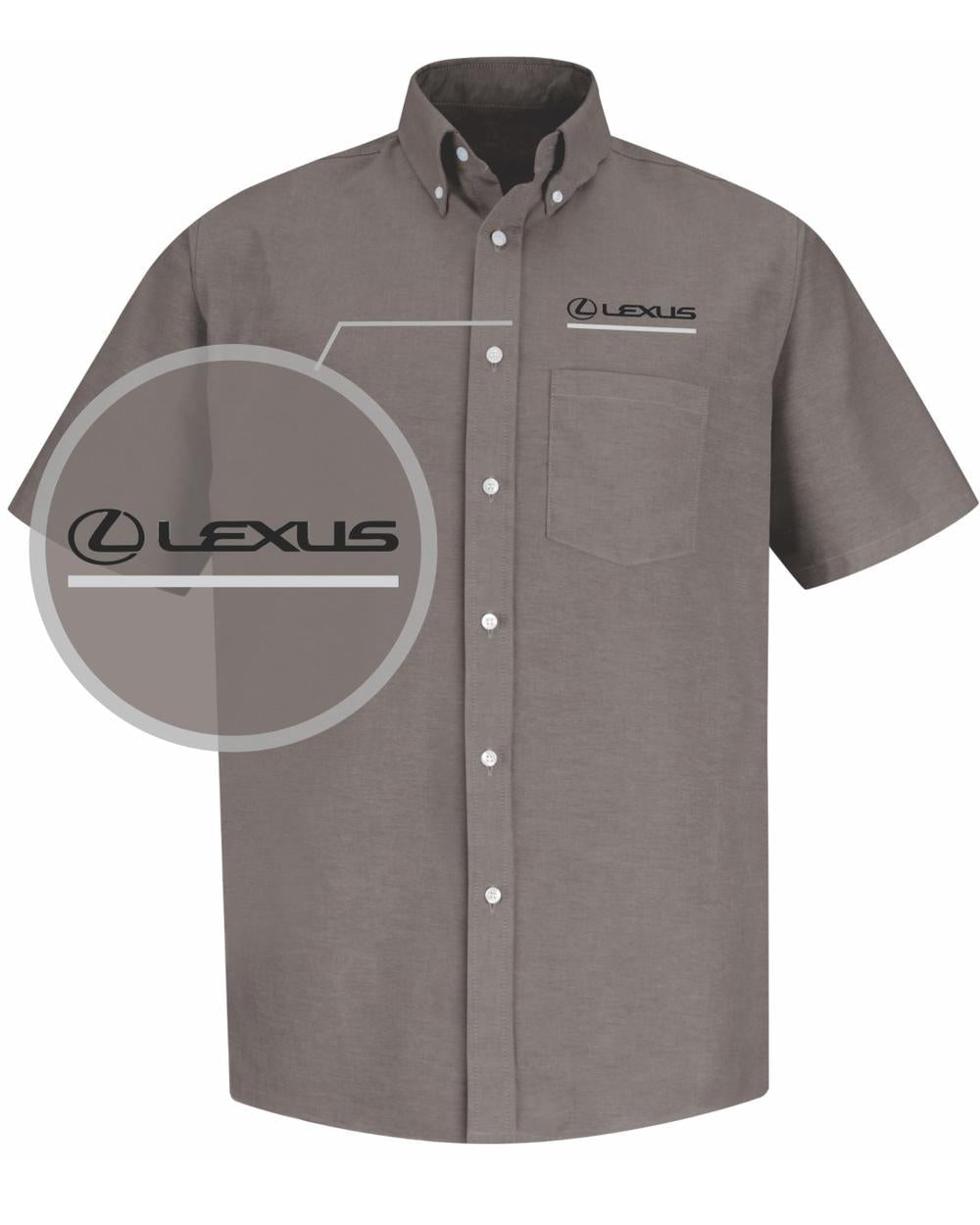 RedKap S/S Lexus Service Advisor Automotive Shirt, color: Grey